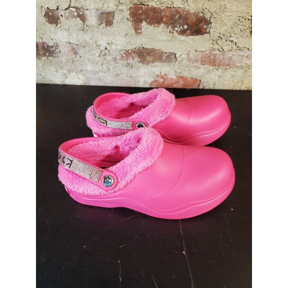 Bebe Shoes Bebe Janessa Clogs Slip On Shoes Womens Sz 7 Pink Glitter G - Picture 3 of 6